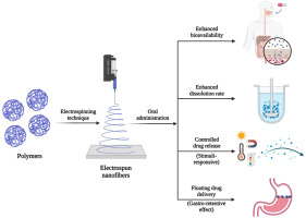 An overview of nanofibers and microfibers for improved oral delivery of medicines: Challenges and advances