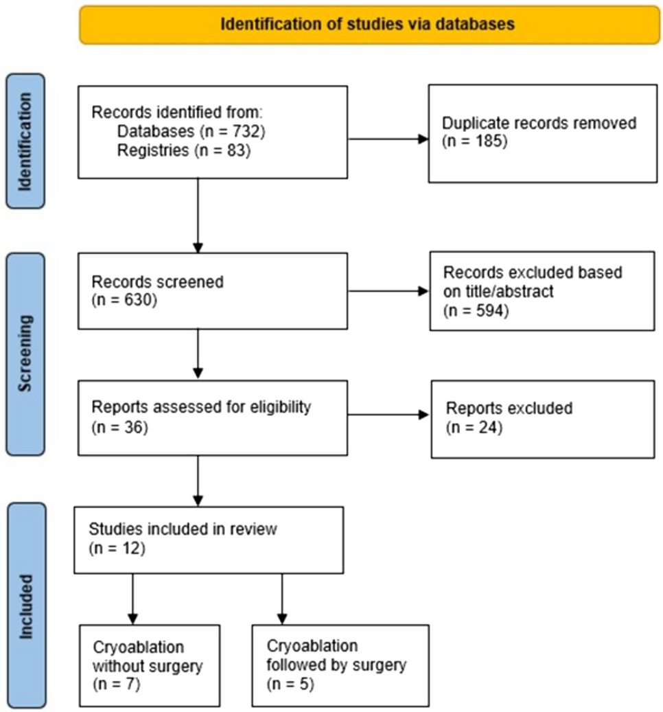 Local recurrence and residual tumor rates following cryoablation for small early-stage breast cancers: systemic review and meta-analysis