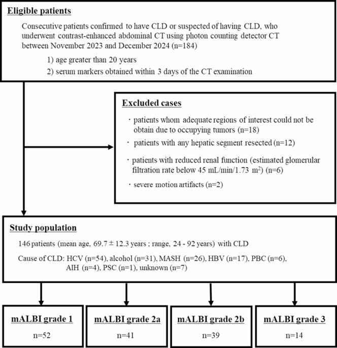 Segmental fECV measurement using PCD-CT as an early predictor of liver function decline in chronic liver disease