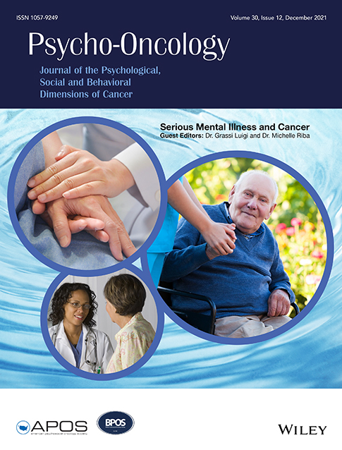 Cognitive variables associated with depressive and anxiety symptoms in patients with cancer: A five‐year follow‐up study