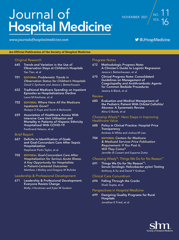 Trends and Variation in the Use of Observation Stays at Children's Hospitals