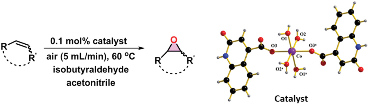 Aerobic epoxidation of olefins by carboxylate ligand‐based cobalt (II) compound: synthesis, X‐ray crystallography, and catalytic exploration