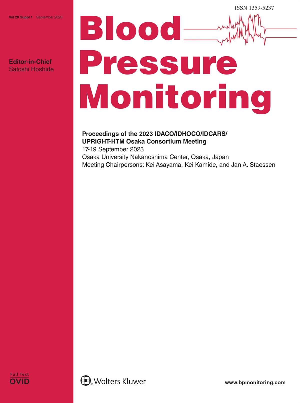 Proceedings of the 2023 IDACO/IDHOCO/IDCARS/ UPRIGHT-HTM Osaka Consortium Meeting