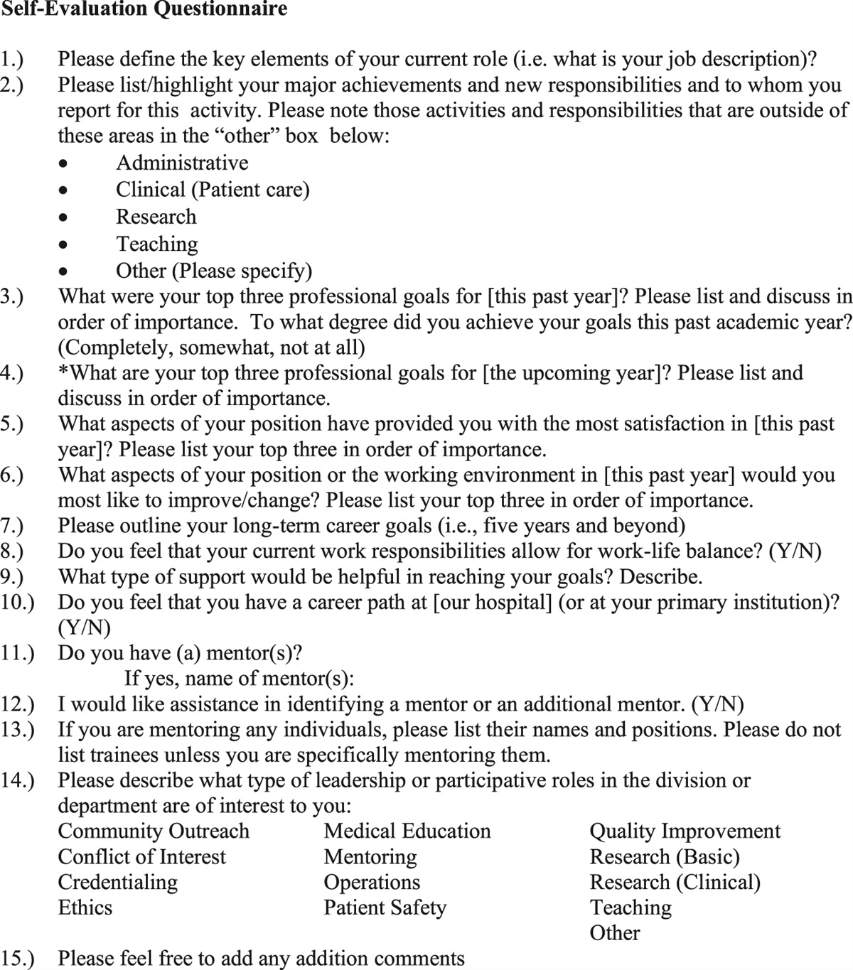 Implementation and Utilization of a Web-Based Departmental Annual Faculty Review Program