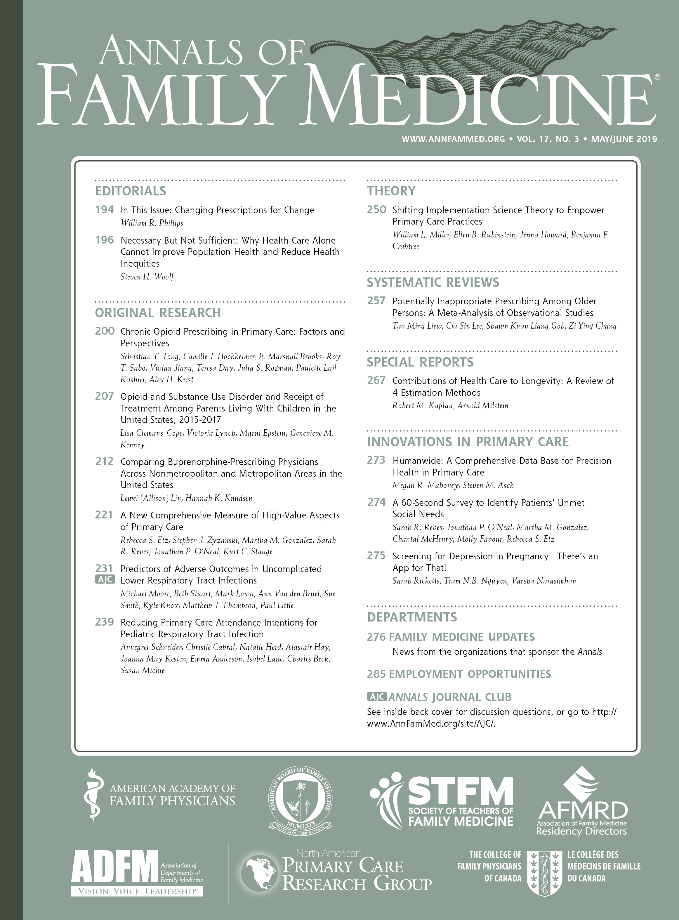 Improving the Reporting of Primary Care Research: Consensus Reporting Items for Studies in Primary Care--the CRISP Statement [Special Report]